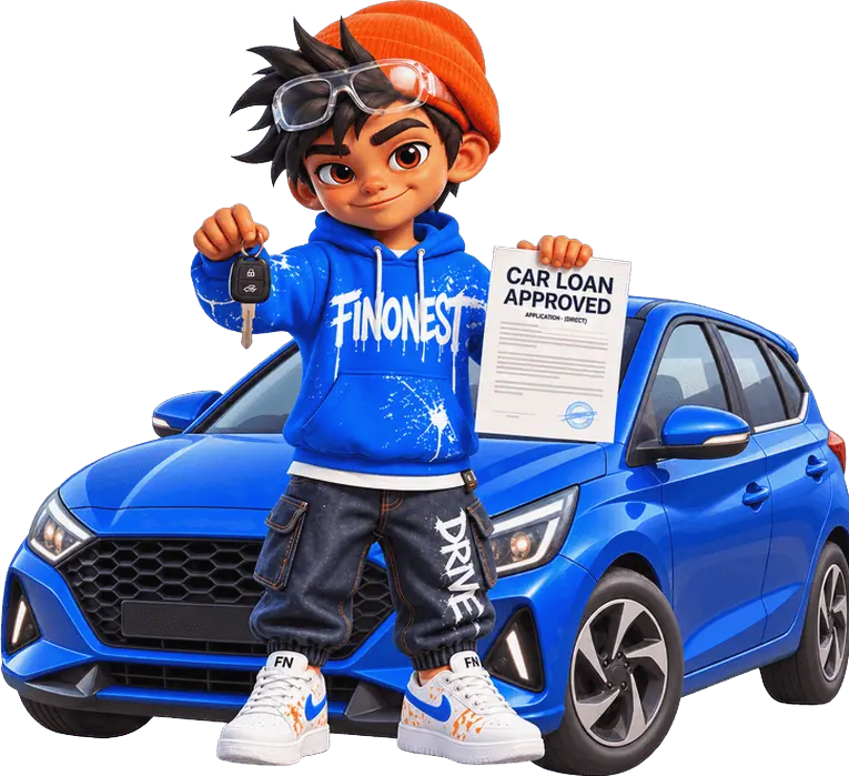 Loan Against Car 3D Mascot Character